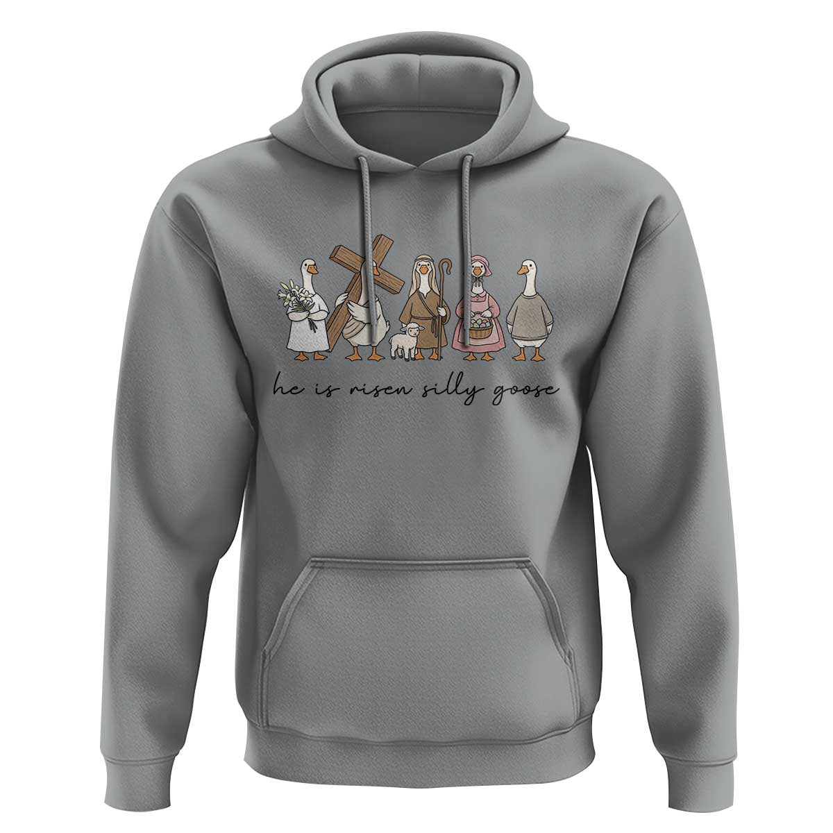 He Is Risen Silly Goose Hoodie Funny Christian Easter