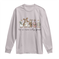 He Is Risen Silly Goose Long Sleeve Shirt Funny Christian Easter