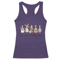He Is Risen Silly Goose Racerback Tank Top Funny Christian Easter