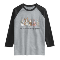 He Is Risen Silly Goose Raglan Shirt Funny Christian Easter