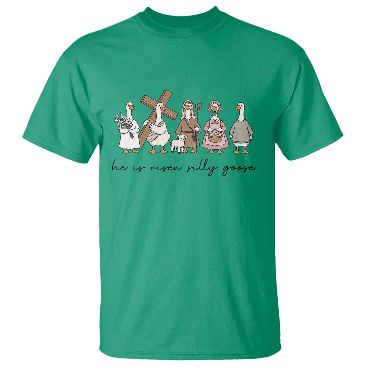 He Is Risen Silly Goose T Shirt Funny Christian Easter