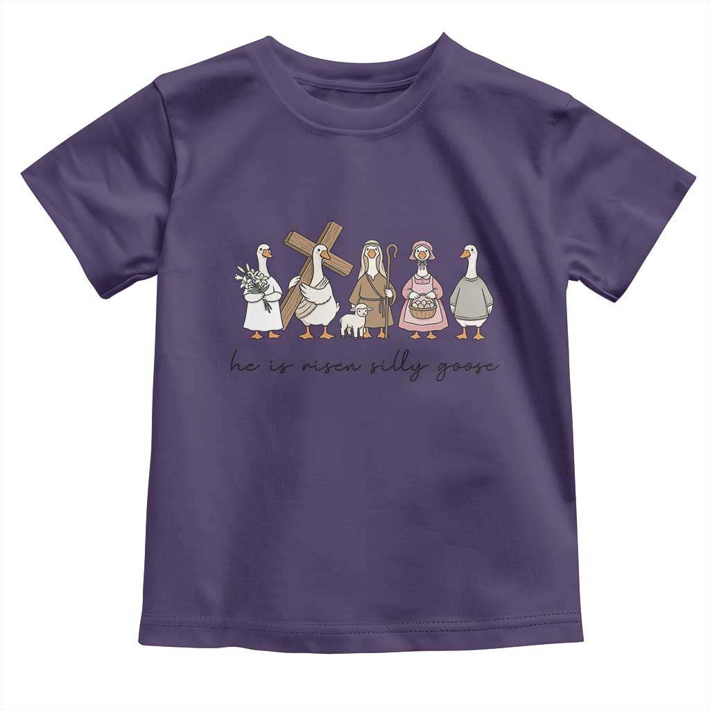 He Is Risen Silly Goose Toddler T Shirt Funny Christian Easter