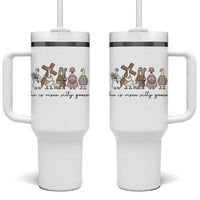 He Is Risen Silly Goose Tumbler With Handle Funny Christian Easter