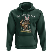 Off To The Egg Hunt Hoodie Funny Easter Raccoon