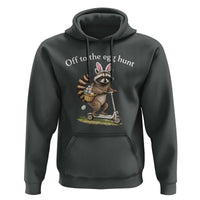 Off To The Egg Hunt Hoodie Funny Easter Raccoon