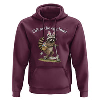 Off To The Egg Hunt Hoodie Funny Easter Raccoon