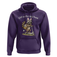Off To The Egg Hunt Hoodie Funny Easter Raccoon