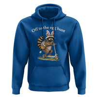 Off To The Egg Hunt Hoodie Funny Easter Raccoon