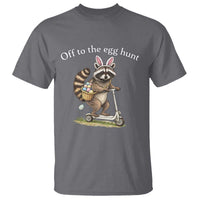 Off To The Egg Hunt T Shirt Funny Easter Raccoon