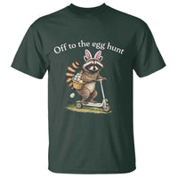 Off To The Egg Hunt T Shirt Funny Easter Raccoon