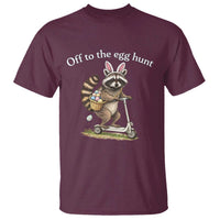 Off To The Egg Hunt T Shirt Funny Easter Raccoon