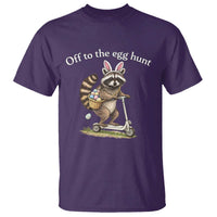 Off To The Egg Hunt T Shirt Funny Easter Raccoon