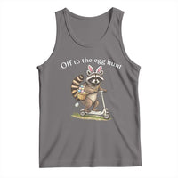 Off To The Egg Hunt Tank Top Funny Easter Raccoon