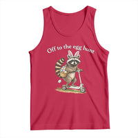 Off To The Egg Hunt Tank Top Funny Easter Raccoon