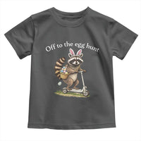 Off To The Egg Hunt Toddler T Shirt Funny Easter Raccoon