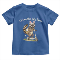 Off To The Egg Hunt Toddler T Shirt Funny Easter Raccoon