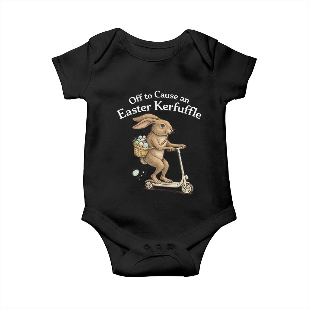 Funny Easter Bunny Baby Onesie Off To The Cause an Easter Kerfuffle