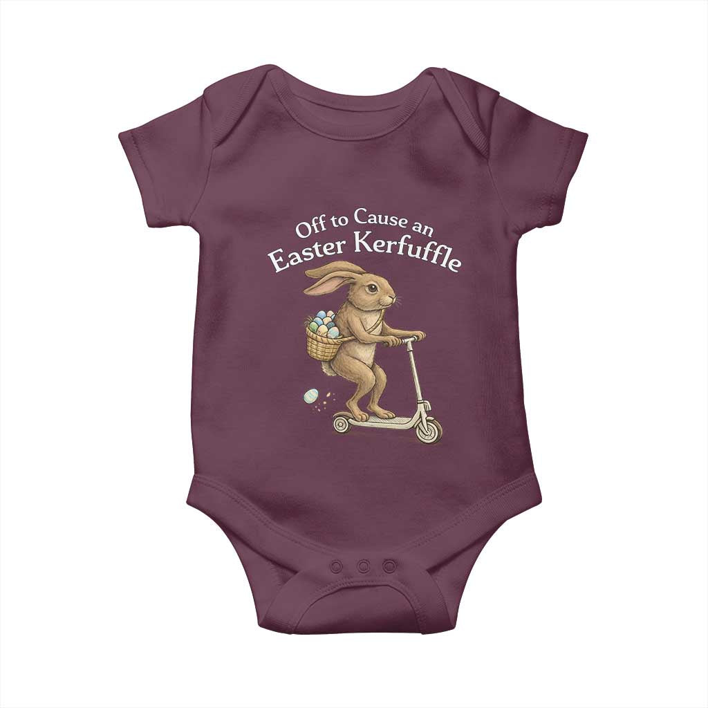 Funny Easter Bunny Baby Onesie Off To The Cause an Easter Kerfuffle