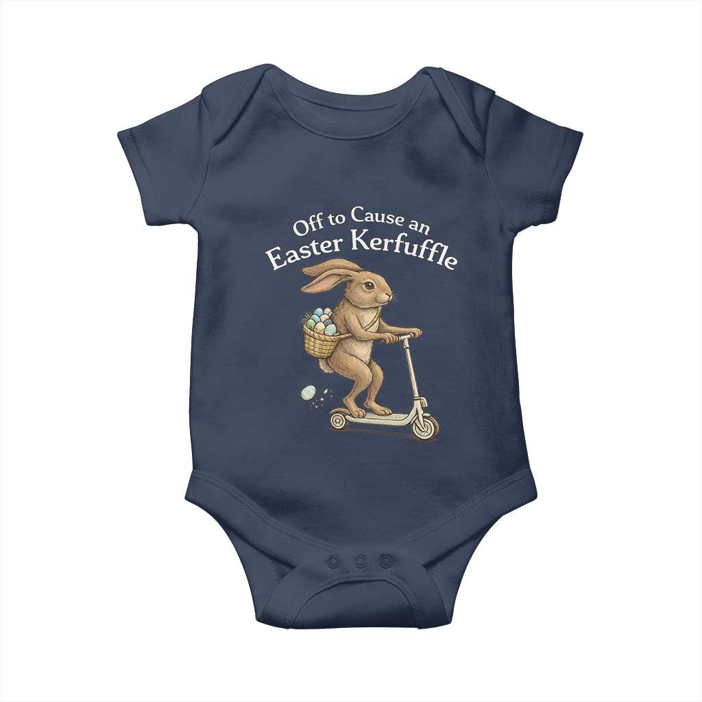 Funny Easter Bunny Baby Onesie Off To The Cause an Easter Kerfuffle
