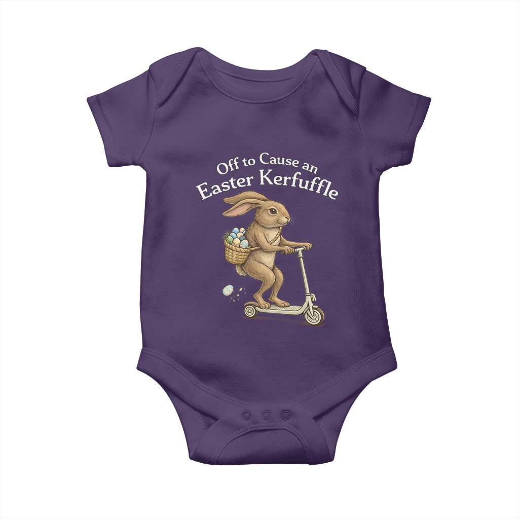 Funny Easter Bunny Baby Onesie Off To The Cause an Easter Kerfuffle