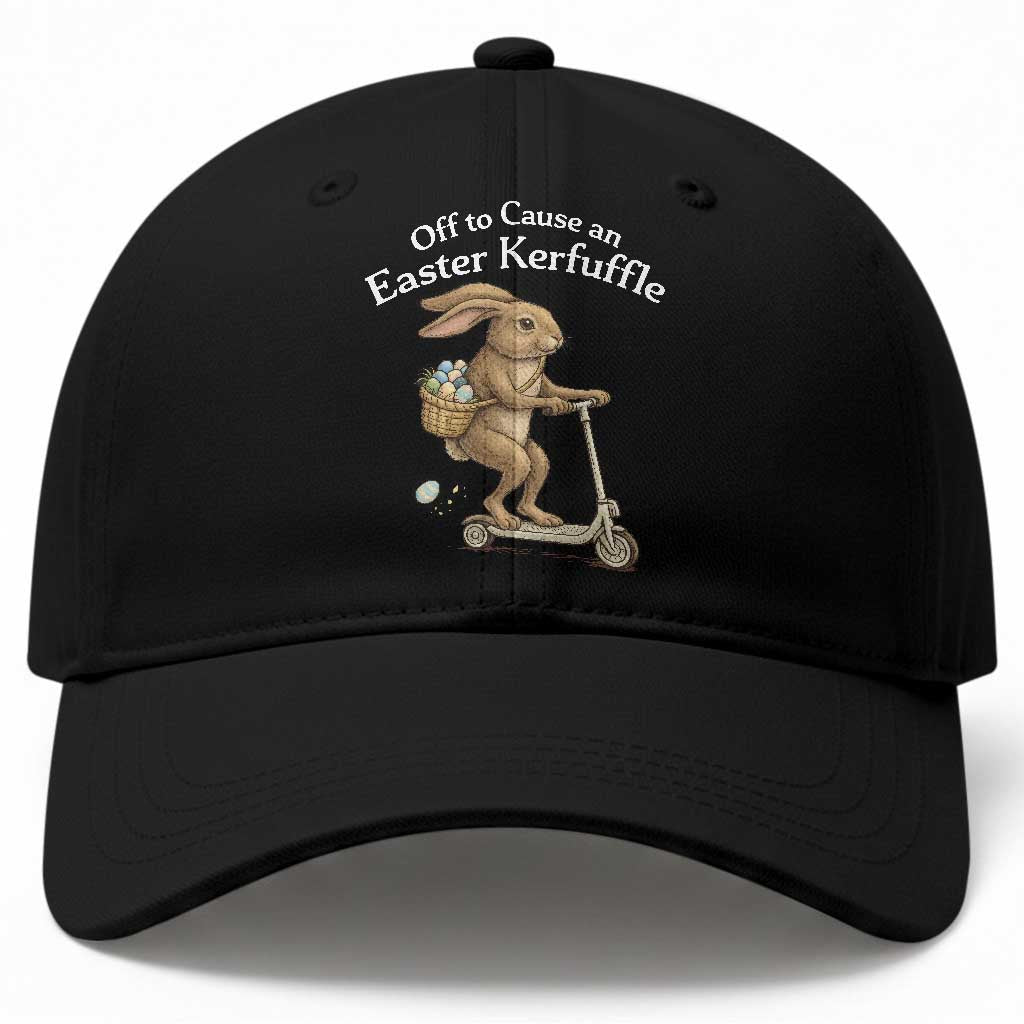 Funny Easter Bunny Baseball Cap Off To The Cause an Easter Kerfuffle