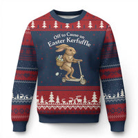 Funny Easter Bunny Ugly Christmas Sweater Off To The Cause an Easter Kerfuffle