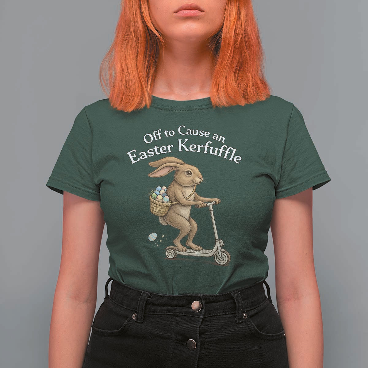 Funny Easter Bunny T Shirt For Women Off To The Cause an Easter Kerfuffle