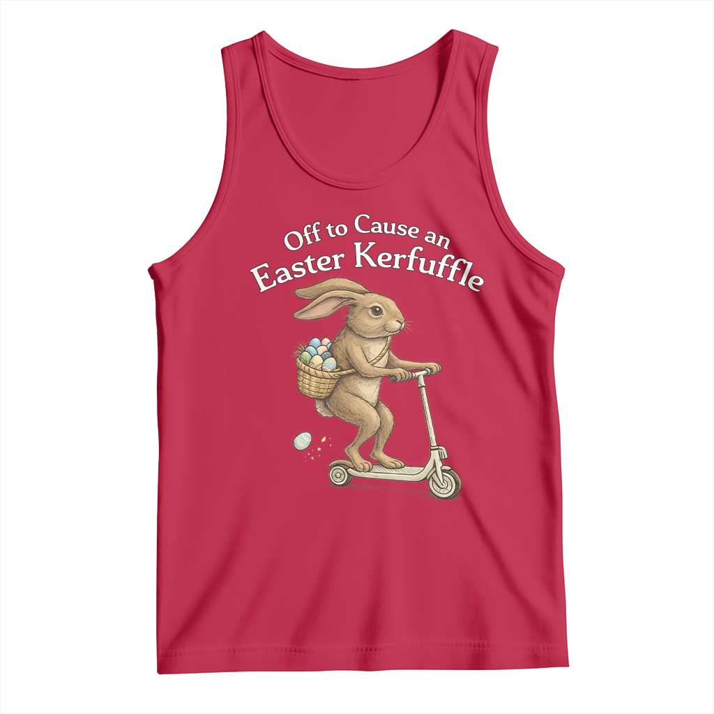 Funny Easter Bunny Tank Top Off To The Cause an Easter Kerfuffle