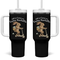 Funny Easter Bunny Tumbler With Handle Off To The Cause an Easter Kerfuffle