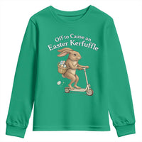Funny Easter Bunny Youth Sweatshirt Off To The Cause an Easter Kerfuffle