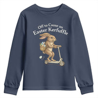 Funny Easter Bunny Youth Sweatshirt Off To The Cause an Easter Kerfuffle