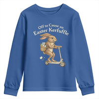 Funny Easter Bunny Youth Sweatshirt Off To The Cause an Easter Kerfuffle