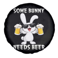 Funny Easter Bunny Drinking Beer Spare Tire Cover Some Bunny Needs Beer