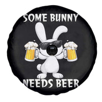 Funny Easter Bunny Drinking Beer Spare Tire Cover Some Bunny Needs Beer