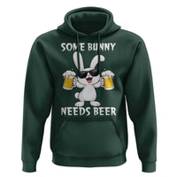 Funny Easter Bunny Drinking Beer Hoodie Some Bunny Needs Beer