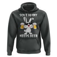 Funny Easter Bunny Drinking Beer Hoodie Some Bunny Needs Beer