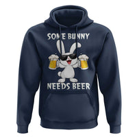 Funny Easter Bunny Drinking Beer Hoodie Some Bunny Needs Beer