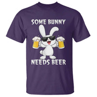 Funny Easter Bunny Drinking Beer T Shirt Some Bunny Needs Beer