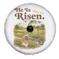 He Is Risen Hop On Spare Tire Cover Christian Easter Frog