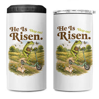 He Is Risen Hop On 4 in 1 Can Cooler Tumbler Christian Easter Frog