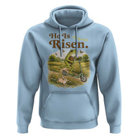 He Is Risen Hop On Hoodie Christian Easter Frog