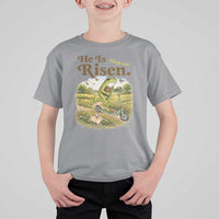 He Is Risen Hop On T Shirt For Kid Christian Easter Frog