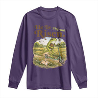 He Is Risen Hop On Long Sleeve Shirt Christian Easter Frog