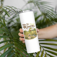 He Is Risen Hop On Skinny Tumbler Christian Easter Frog