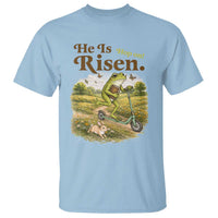 He Is Risen Hop On T Shirt Christian Easter Frog