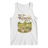 He Is Risen Hop On Tank Top Christian Easter Frog