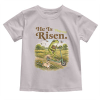 He Is Risen Hop On Toddler T Shirt Christian Easter Frog