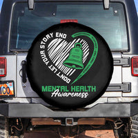 Mental Health Awarenes Spare Tire Cover Green Ribbon Inspirational Psychologist Therapist