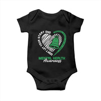 Mental Health Awarenes Baby Onesie Green Ribbon Inspirational Psychologist Therapist