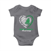 Mental Health Awarenes Baby Onesie Green Ribbon Inspirational Psychologist Therapist